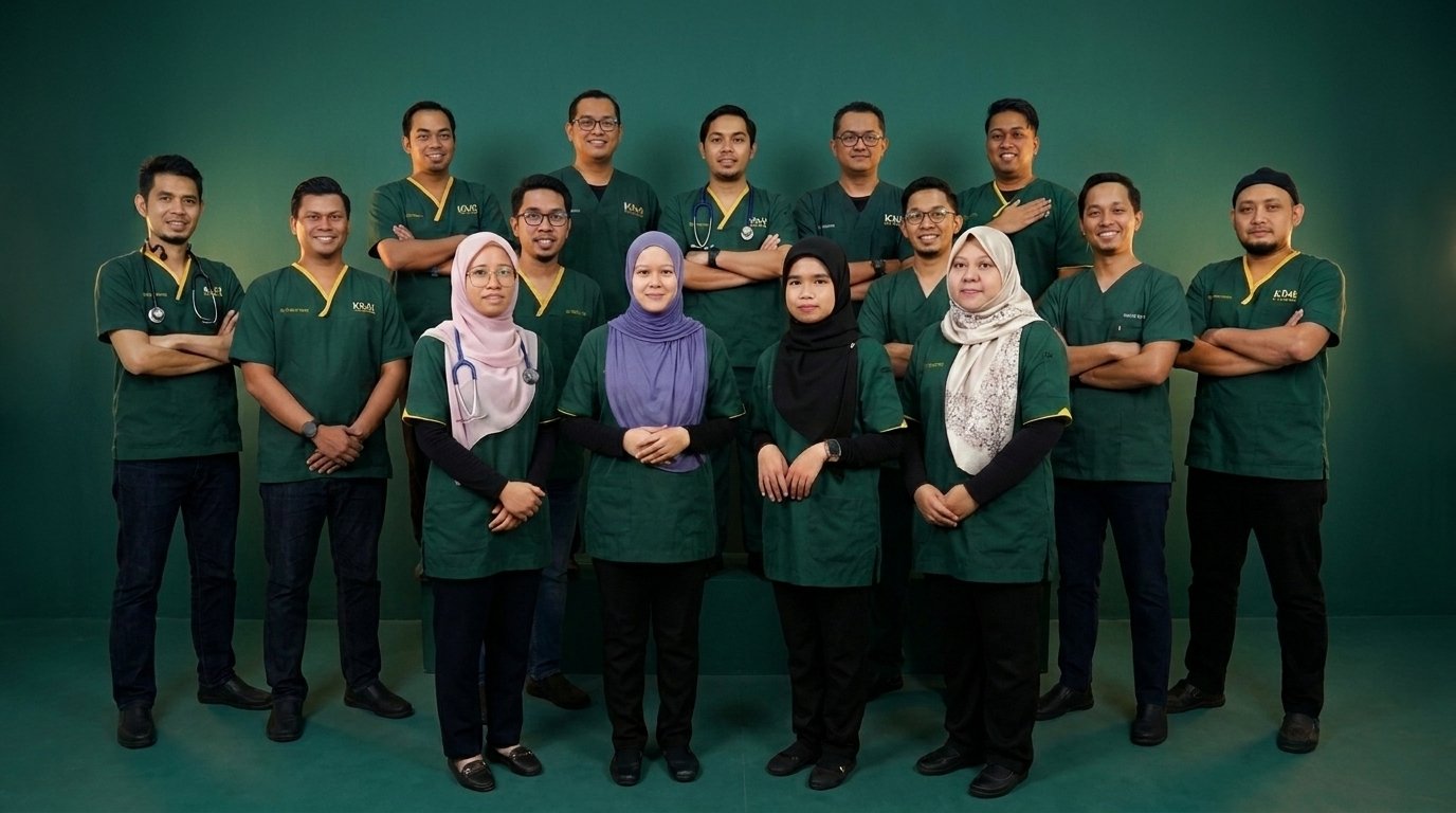 Pasukan doktor Klinik Adam Hawa Bera, Pahang
